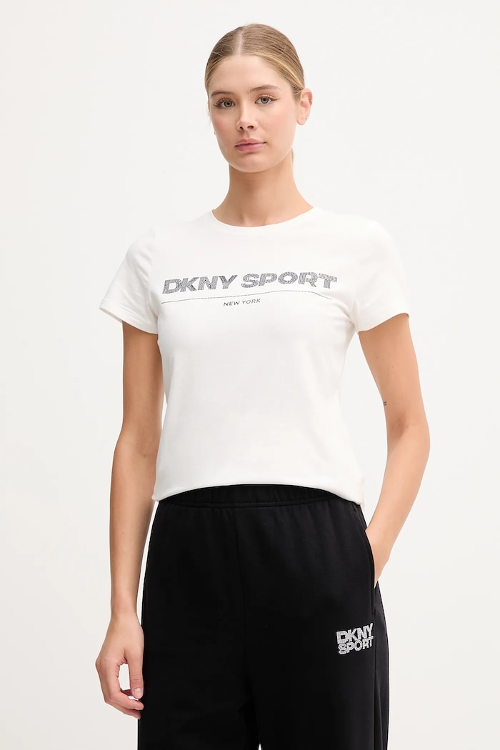 Tričko Dkny nášivka bílá DP5T1376
