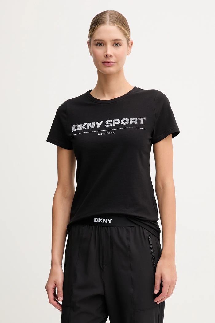 Tričko Dkny nášivka černá DP5T1376