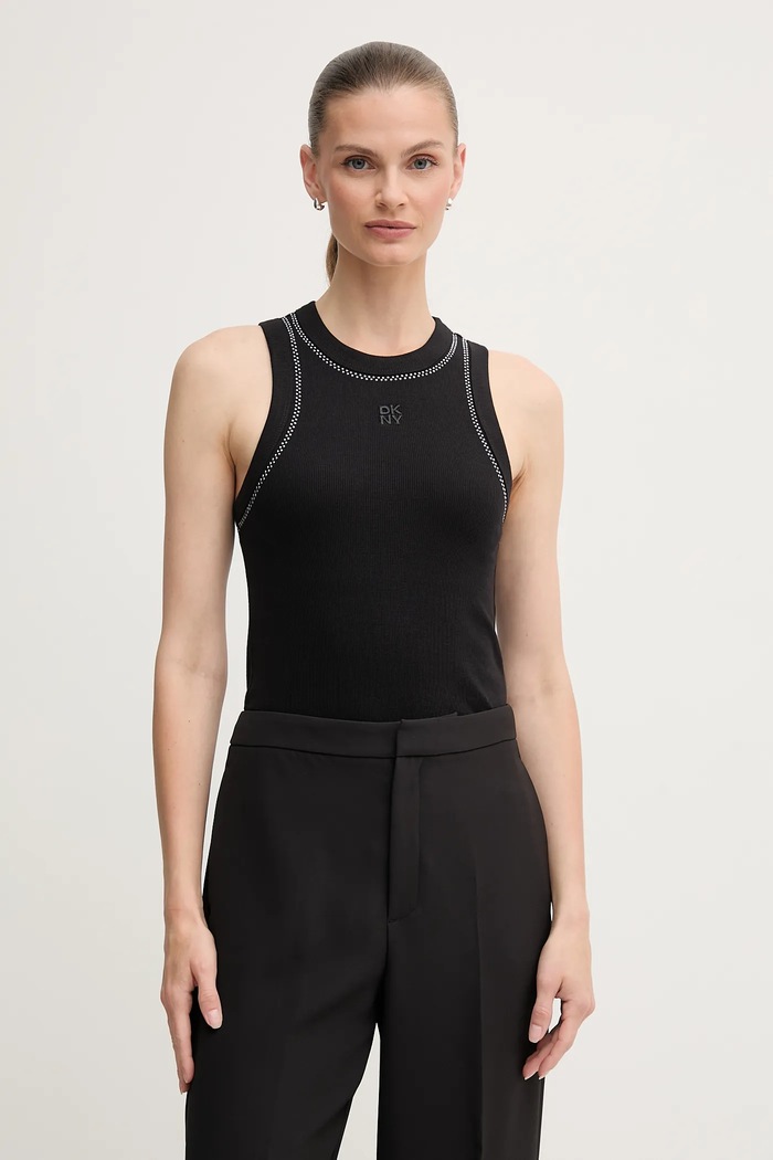 DKNY Top negru DJ5T1380