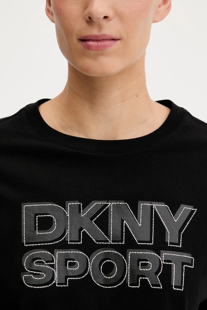 Dkny pamut póló DP5T1346 fekete