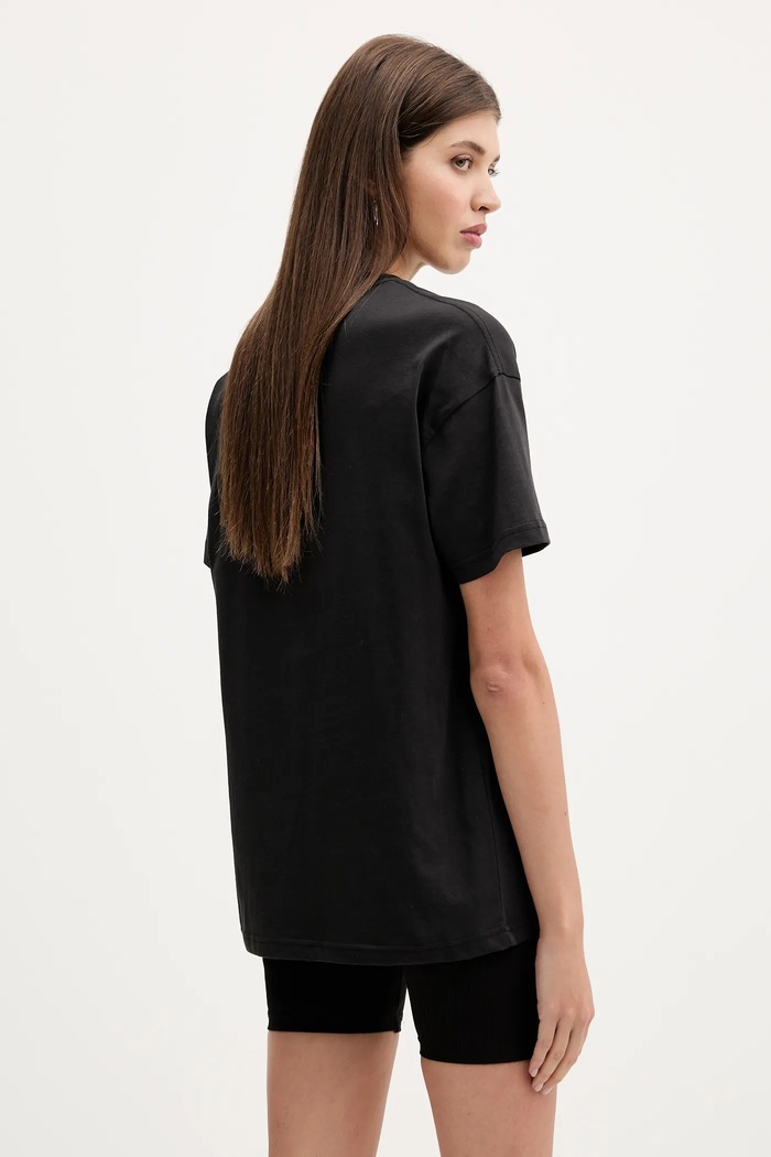 Odzież Vans T-shirt bawełniany VN000RANBLK1 czarny