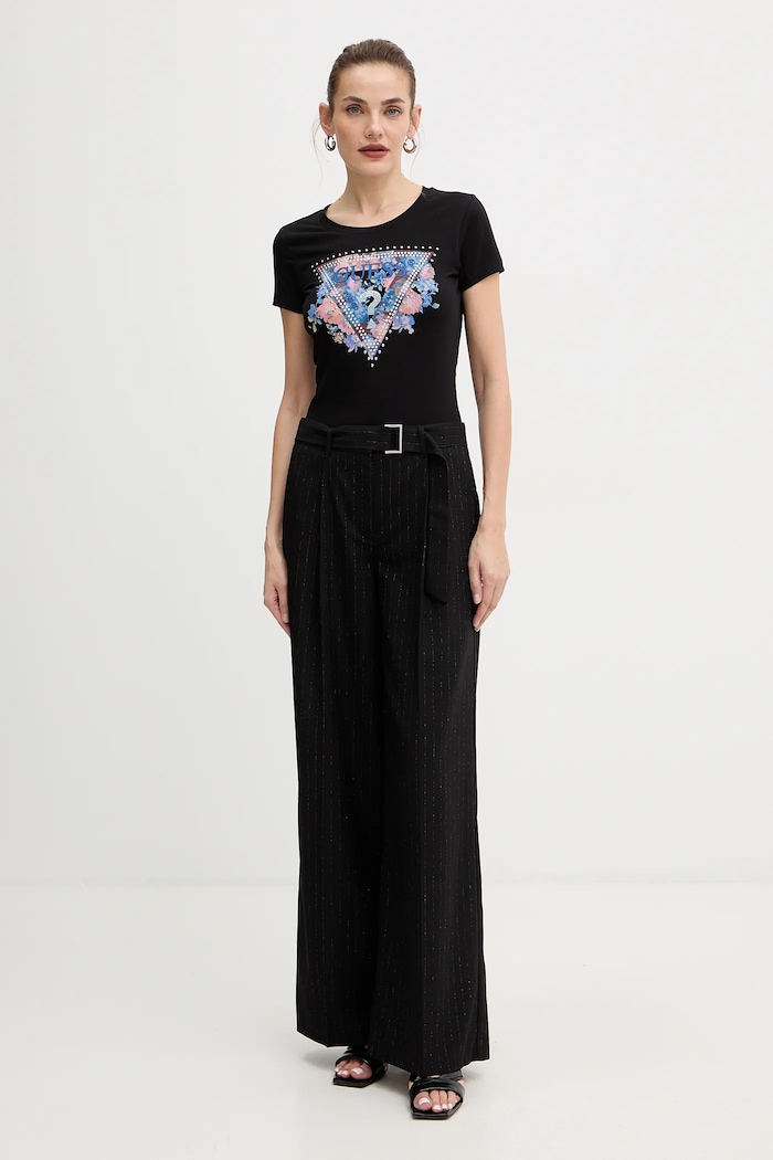 Guess tricou W5BI29.J1314 negru AW25
