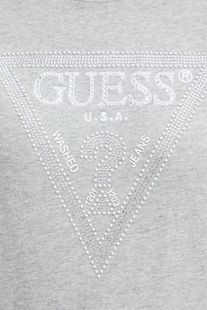 Памучна тениска Guess W5BI18.I3Z14 сив
