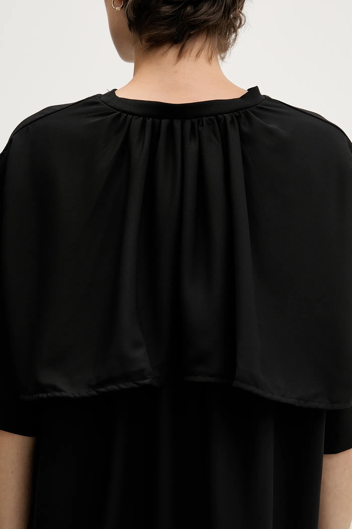 Sisley tricou 3JTHL1080 negru