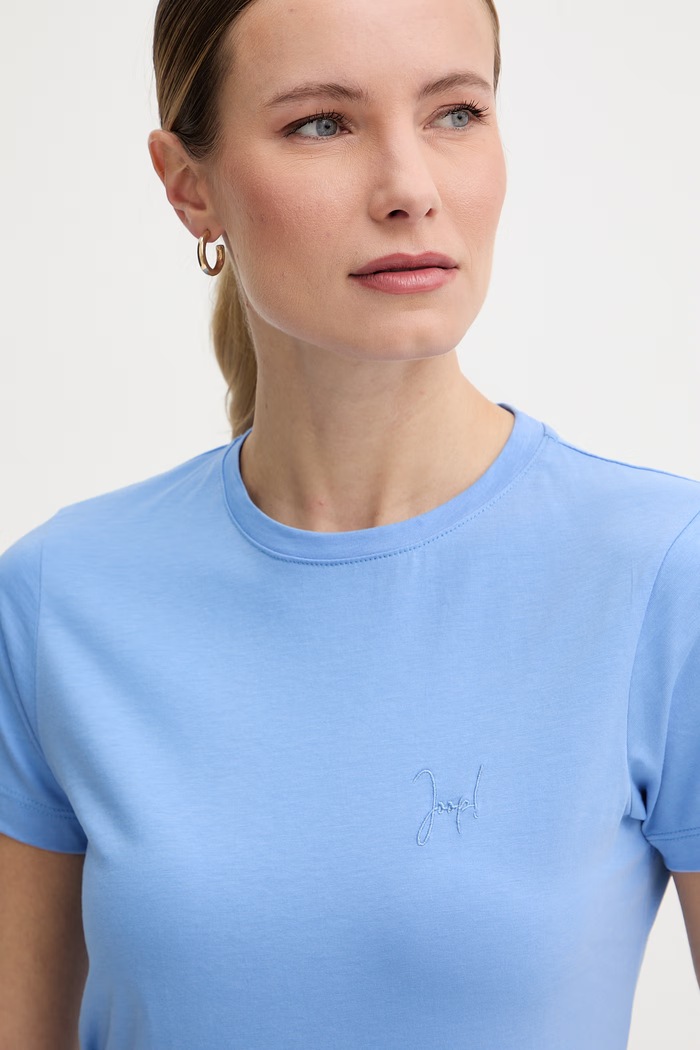 Joop! basic t-shirt γυναικείο βαμβακερό μπλε 30049367
