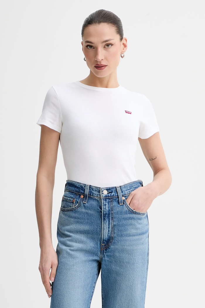 Βαμβακερό μπλουζάκι Levi's 2-pack 004AO μπλε AA00