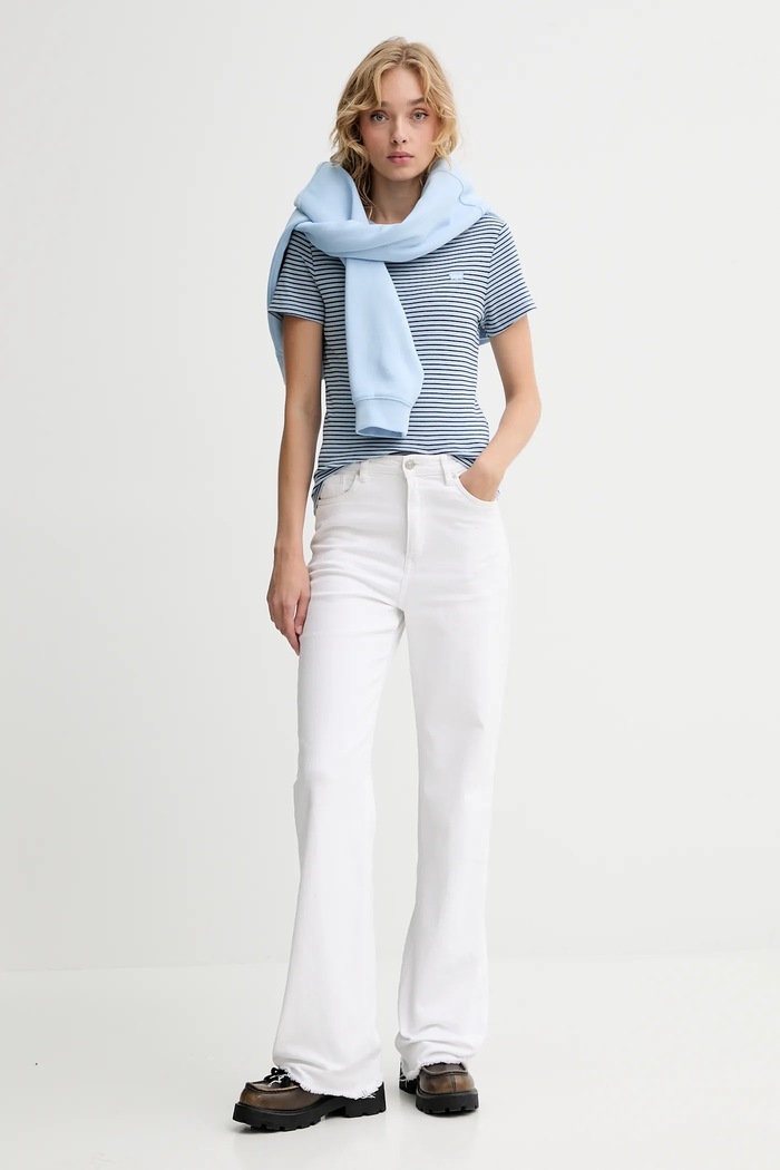 Bavlnené tričko Levi's 000KK.0012 modrá AW25