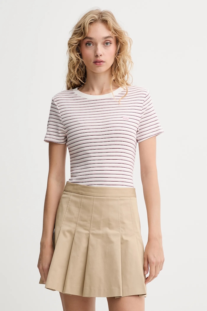 Levi's t-shirt bawełniany wzorzyste biały 000KK.0014