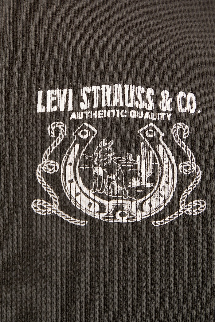 Bavlněný top Levi's 003QP šedá