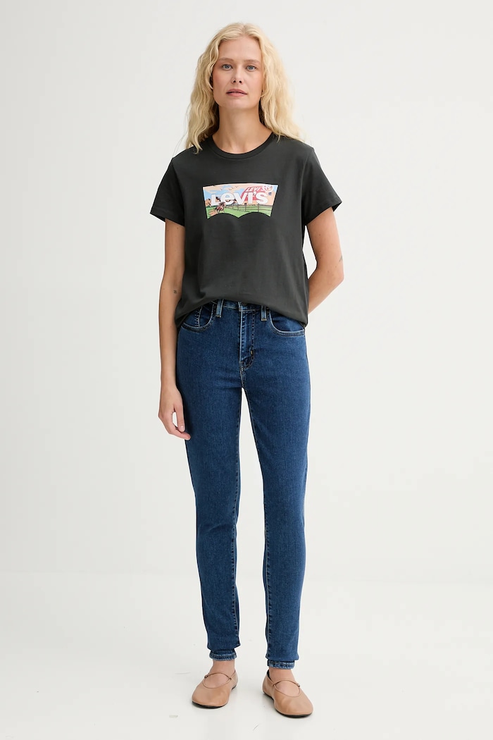 Levi's pamut póló 17369.3187 szürke AW25