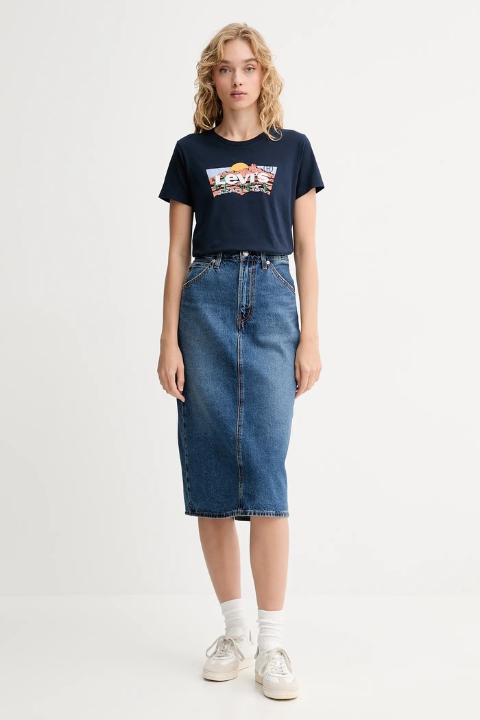 Bavlnené tričko Levi's 17369.3199 tmavomodrá AW25