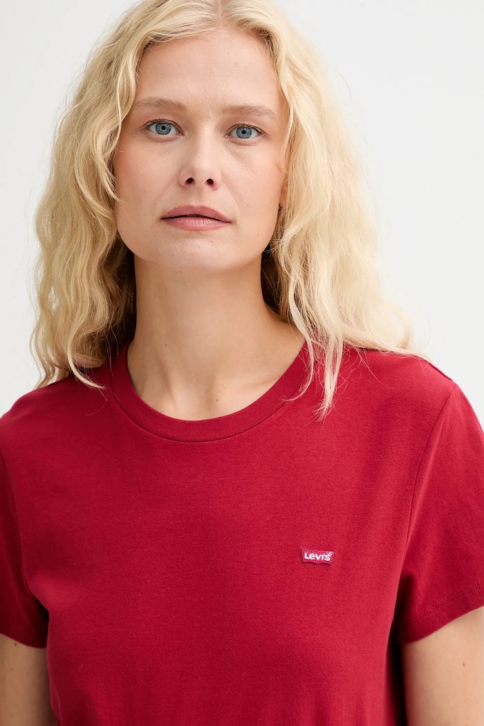 Levi's pamut póló piros 39185.0382