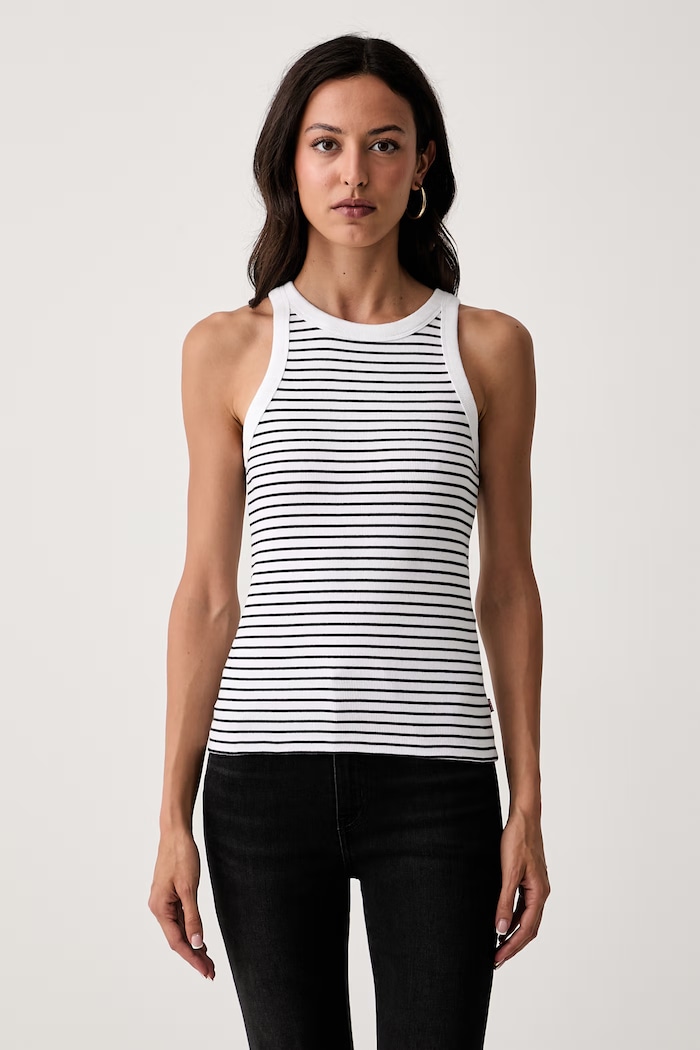 Levi's τοπ γυναικείο βαμβακερό ESSENTIAL RACER λευκό A3381