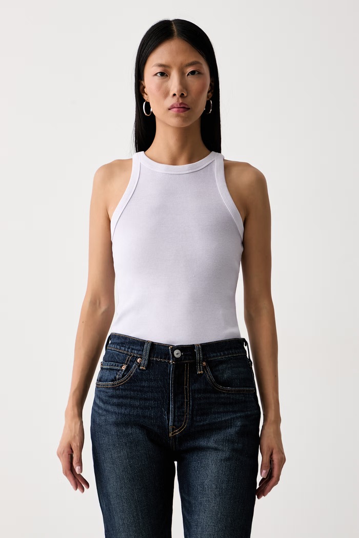 Levi's top damski bawełniany ESSENTIAL RACER fioletowy A3381