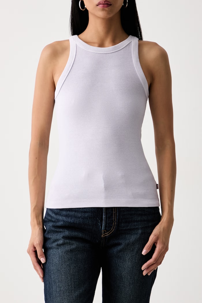 Levi's top damski bawełniany ESSENTIAL RACER fioletowy A3381