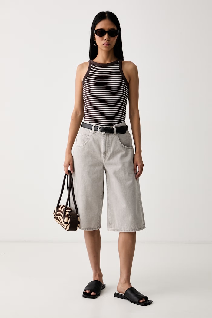 Levi's top damski bawełniany ESSENTIAL RACER A3381 brązowy SS26