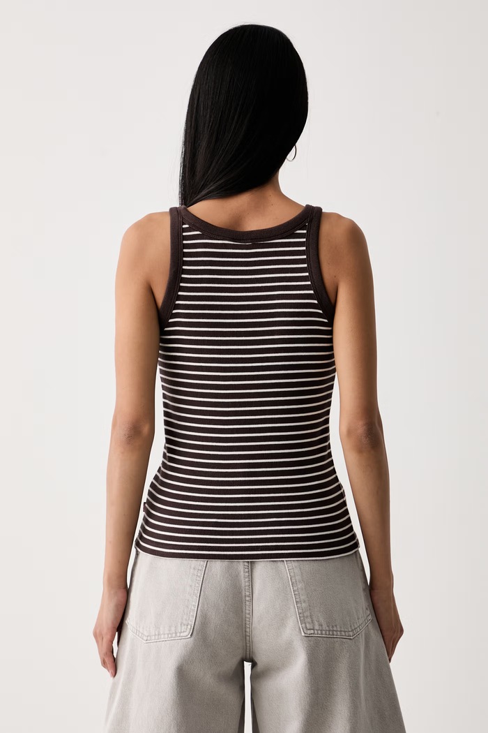 Odzież Levi's top damski bawełniany ESSENTIAL RACER A3381 brązowy