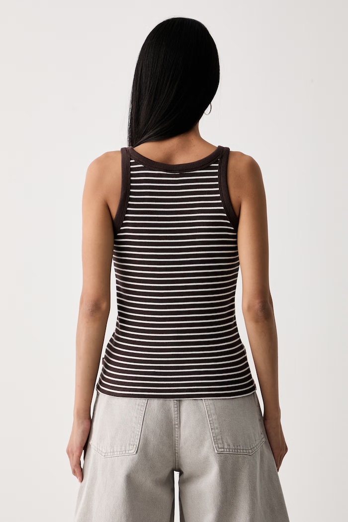 Odzież Levi's top damski bawełniany ESSENTIAL RACER A3381 brązowy