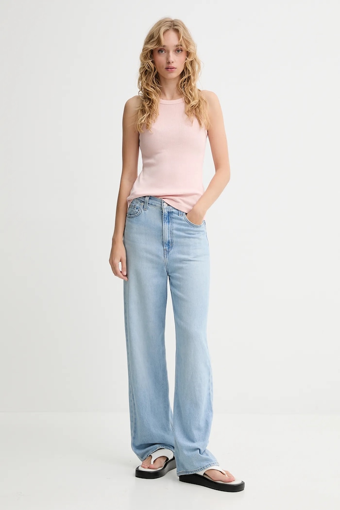Levi's top bawełniany A3381.0026 różowy AW25