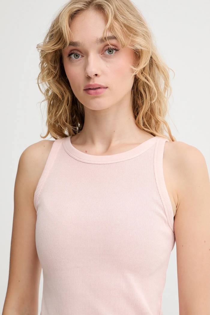 Levi's top bawełniany różowy A3381.0026