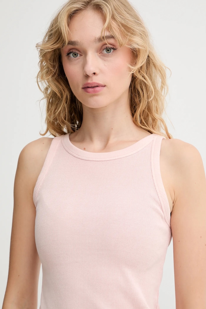 Levi's top bawełniany różowy A3381.0026