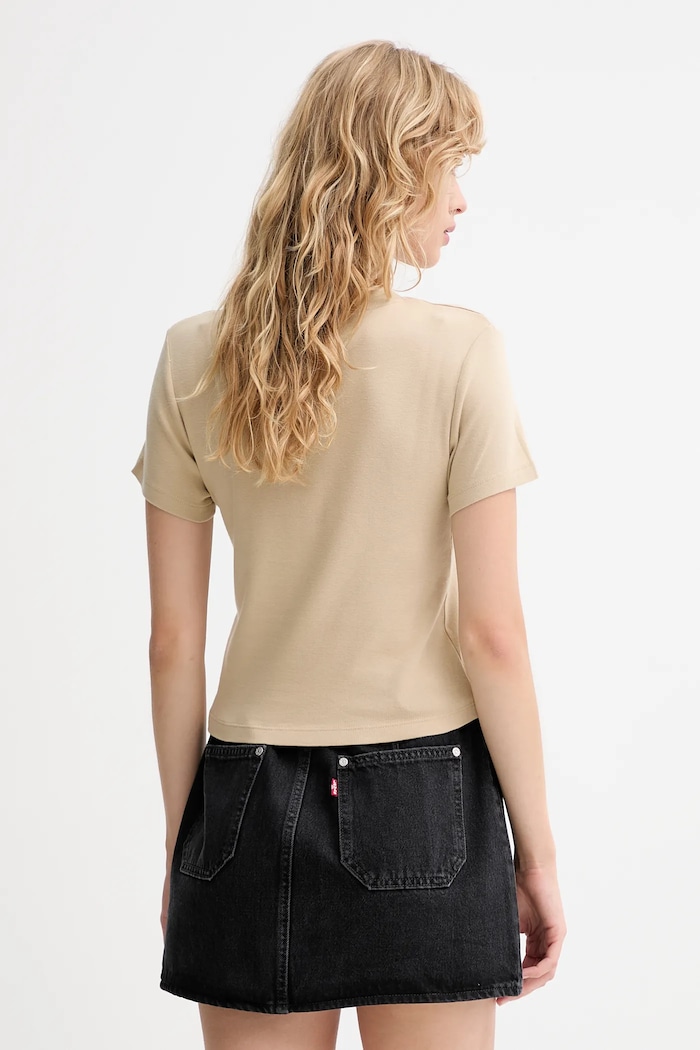 Oblečenie Bavlnené tričko Levi's A8798.0057 béžová