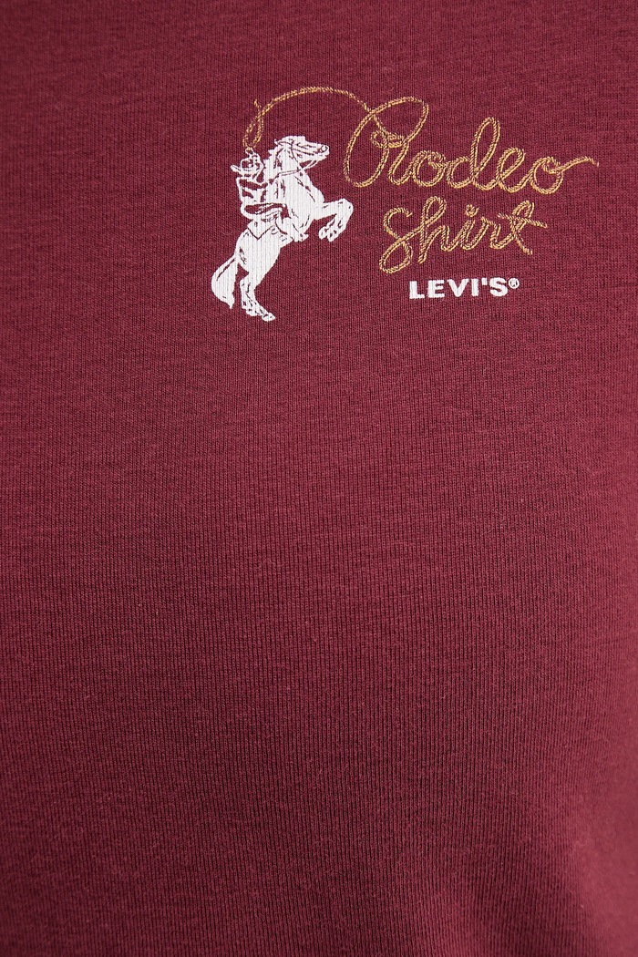 Levi's tricou din bumbac A8798.0070 burgundia