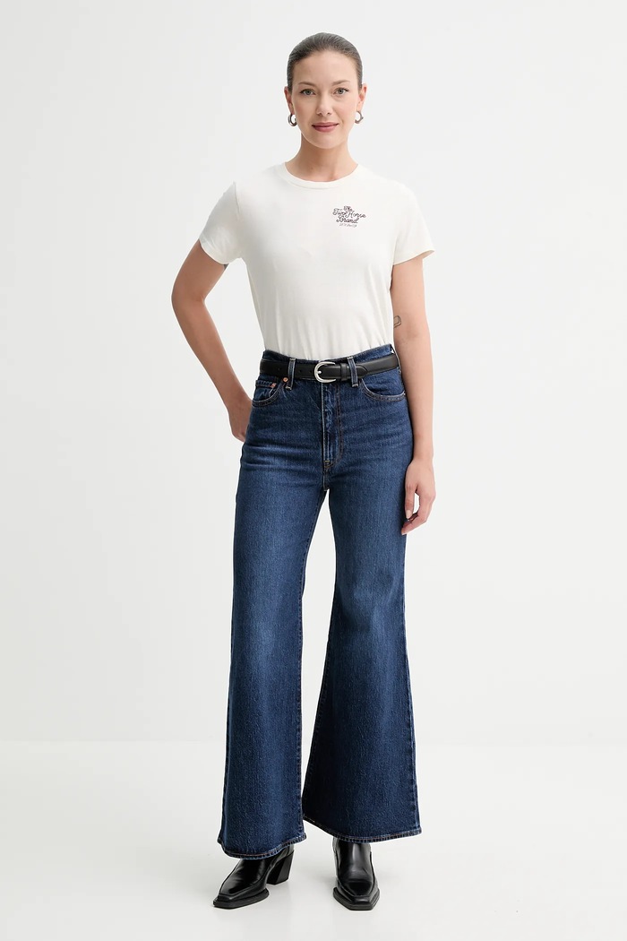 Bavlnené tričko Levi's A8804.0055 béžová AW25