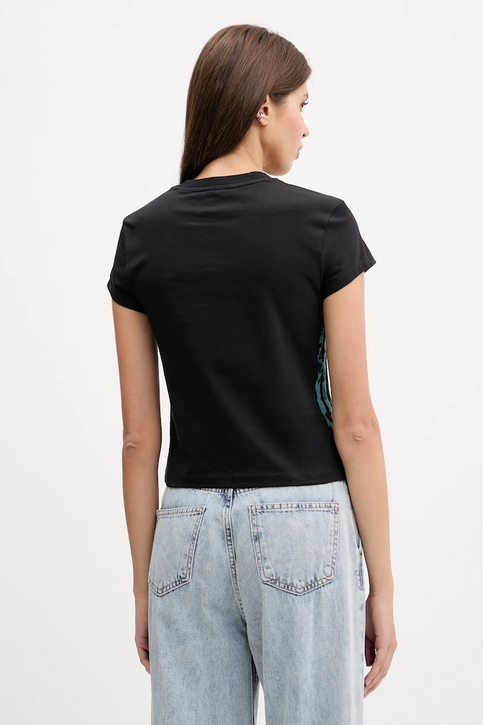 Odzież adidas t-shirt bawełniany Animal JM1850 czarny