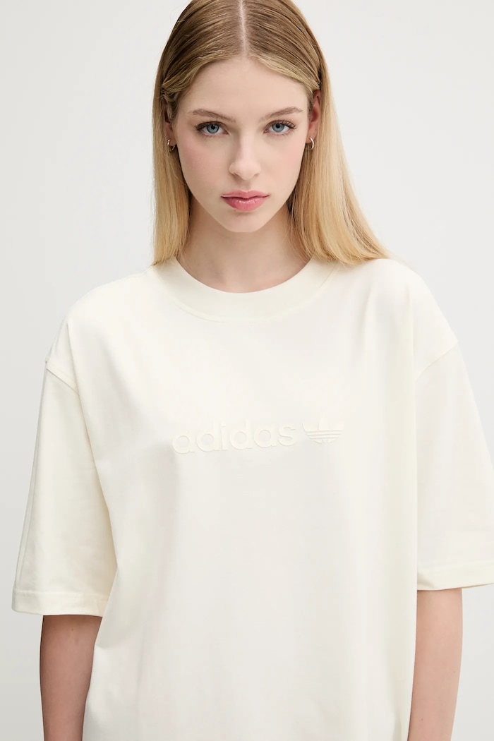 adidas Originals t-shirt Essentials beżowy JW3539