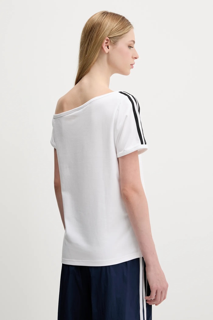 Ρούχα Μπλουζάκι adidas Originals Offshoulder Tee KC8795 λευκό