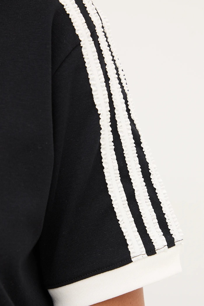 adidas Originals tricou Ruffle 3S Tee KC8819 negru