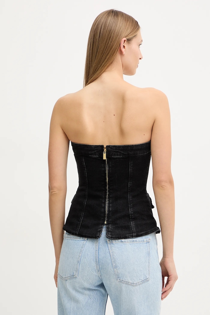Odzież Marciano by Guess top jeansowy DORIS 5BGH15.7147A czarny
