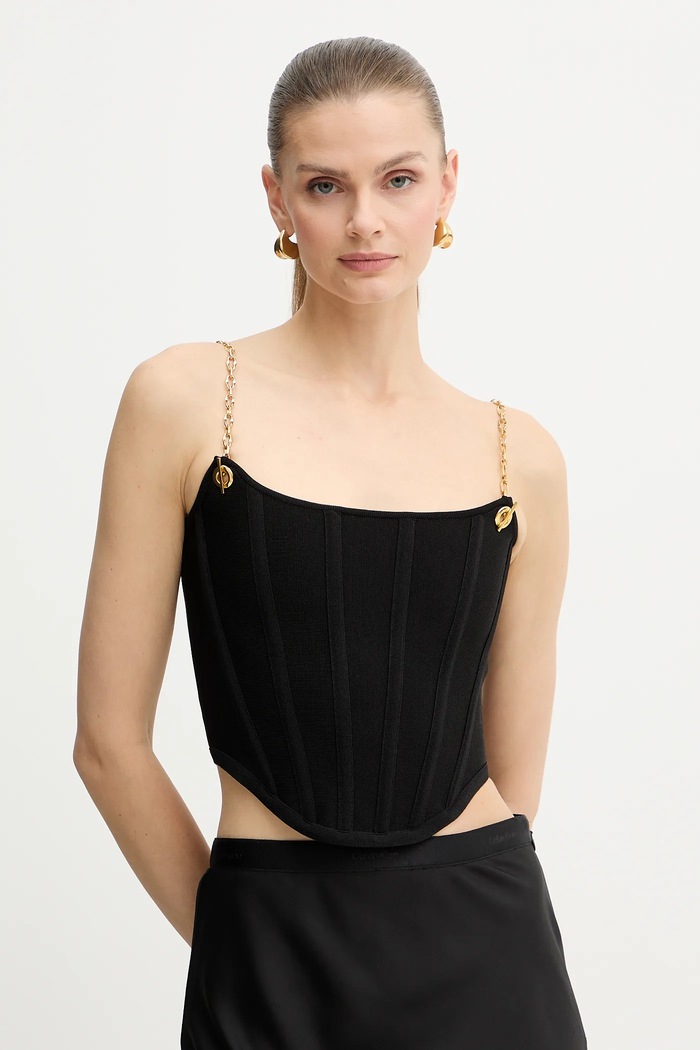 Μπλουζάκι Marciano by Guess AISHA slim μαύρο 5BGR15.5036Z
