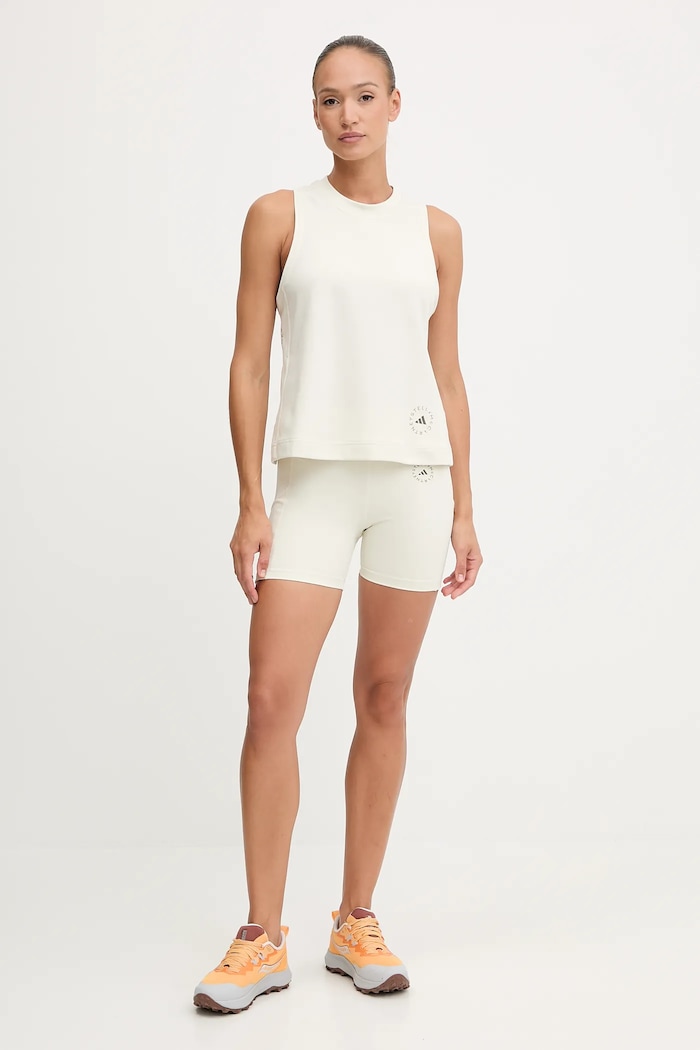 adidas by Stella McCartney top treningowy JW4479 beżowy AW25