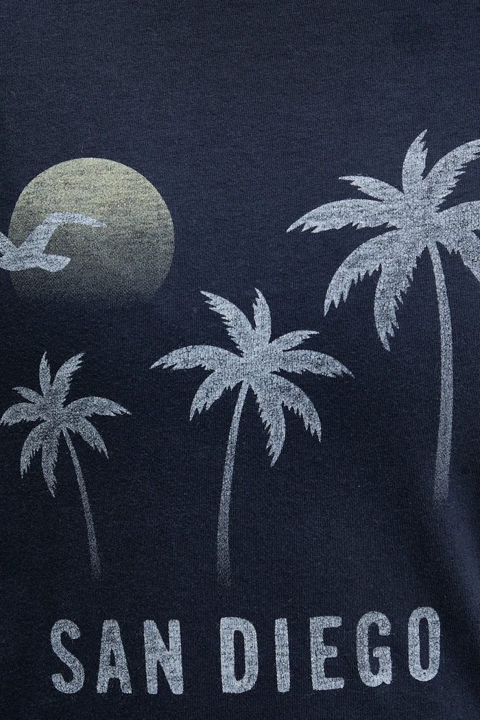 Bavlnené tričko Hollister Co. KI357.5016.200 tmavomodrá