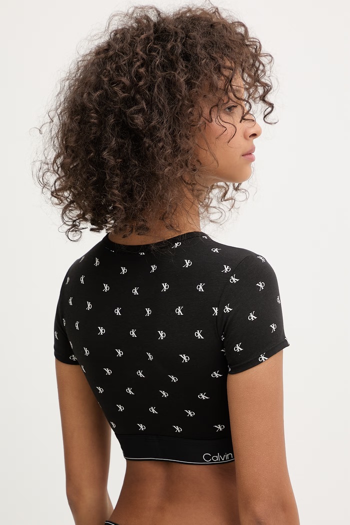 Oblečenie Calvin Klein Underwear top dámsky bavlnený LV00QF8495 čierna