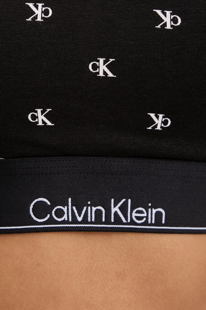 Calvin Klein Underwear top dámsky bavlnený čierna LV00QF8495