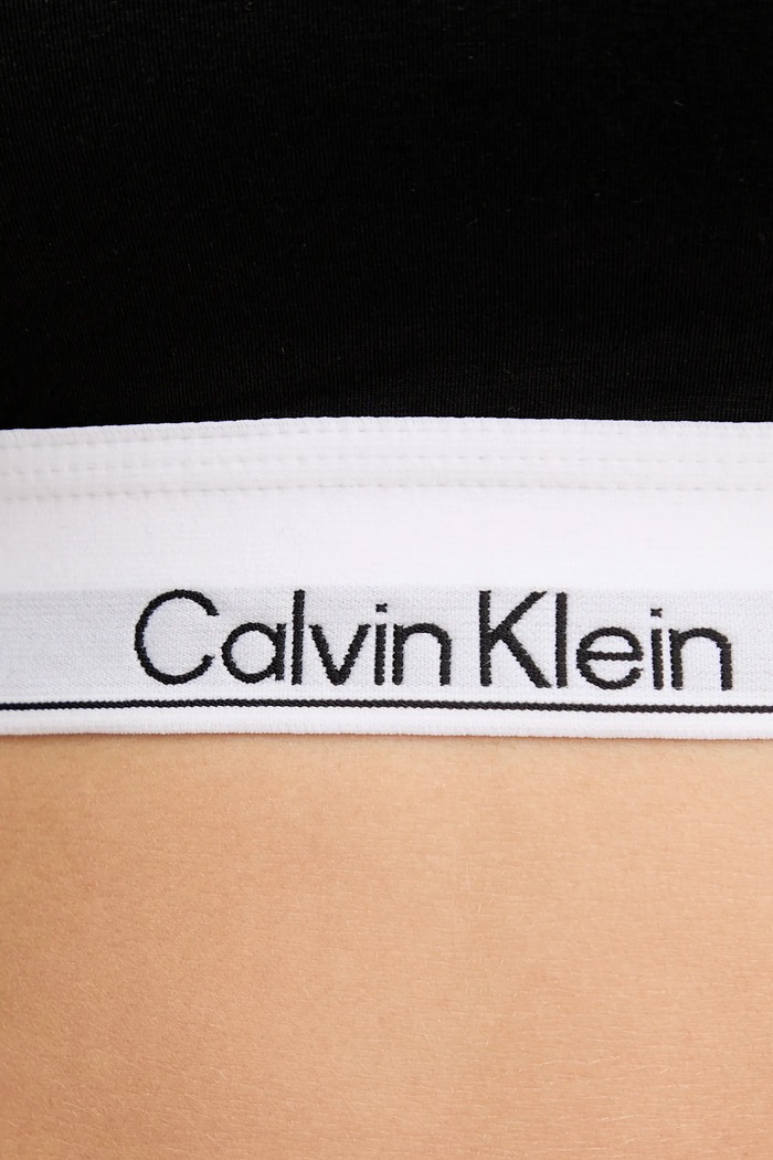 Calvin Klein Underwear top pentru femei, din bumbac LV00QF8495 negru
