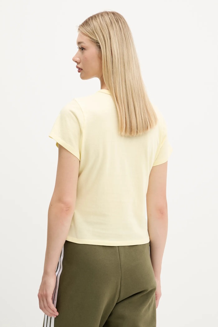 Îmbrăcăminte Abercrombie & Fitch tricou din bumbac KI157.5176.800 galben