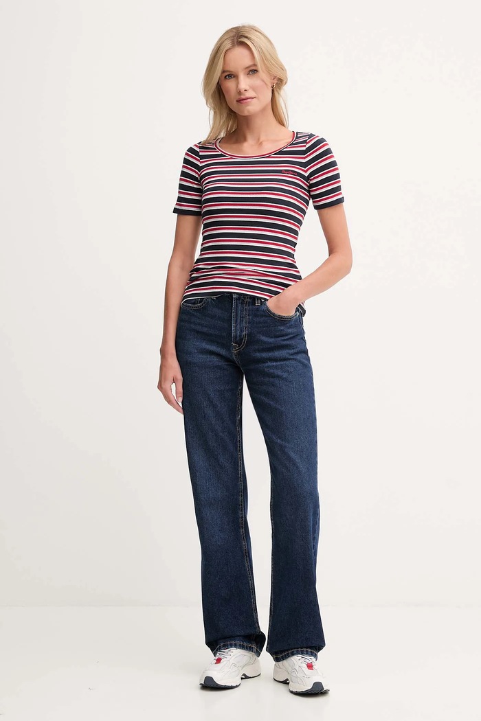 Tričko Pepe Jeans PL5000014 tmavomodrá AW25