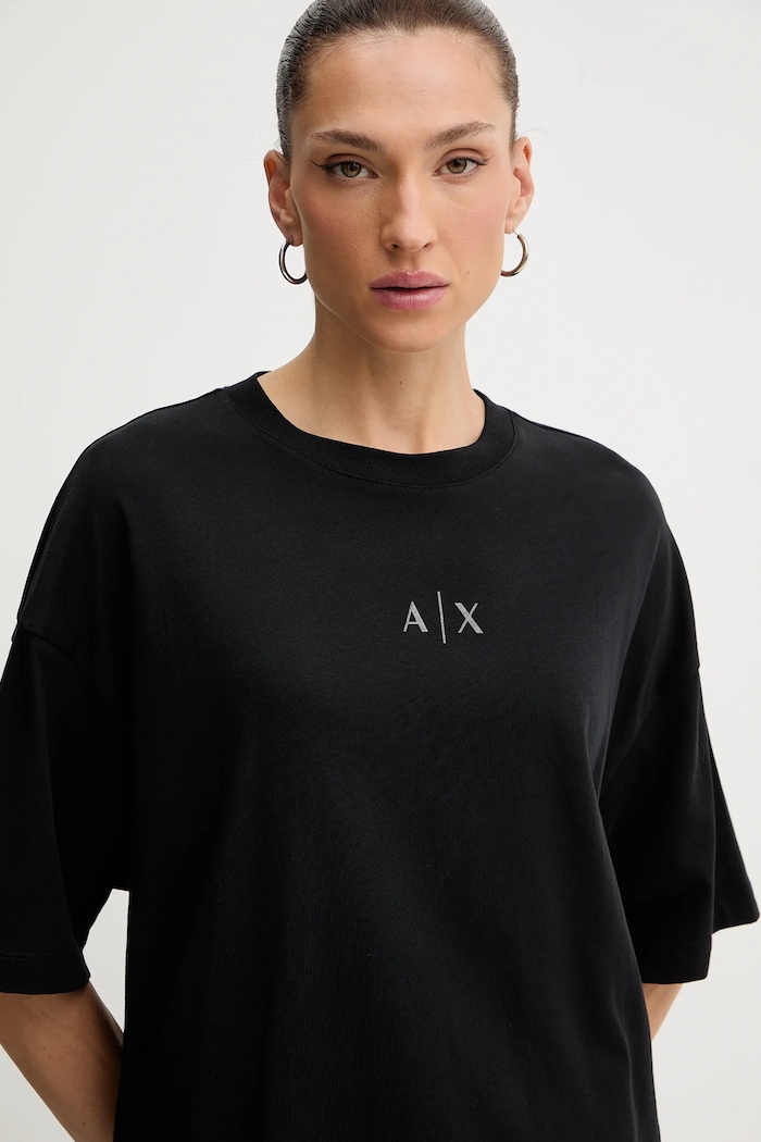 Armani Exchange t-shirt bawełniany czarny XW001342.AF17172
