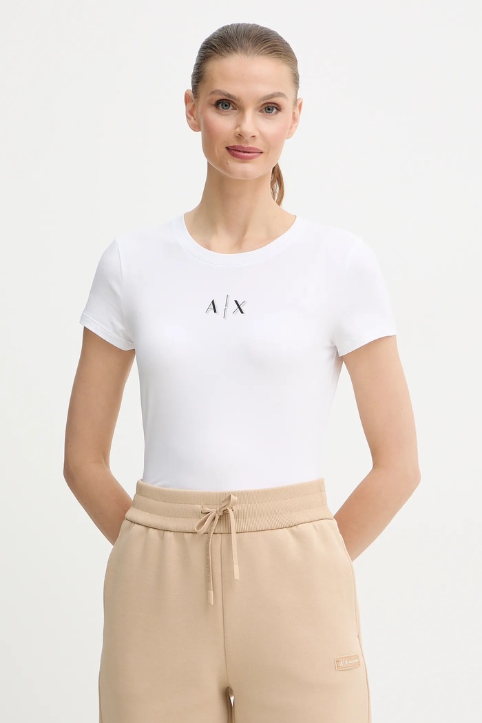 Tričko Armani Exchange potlač biela XW001382.AF16294