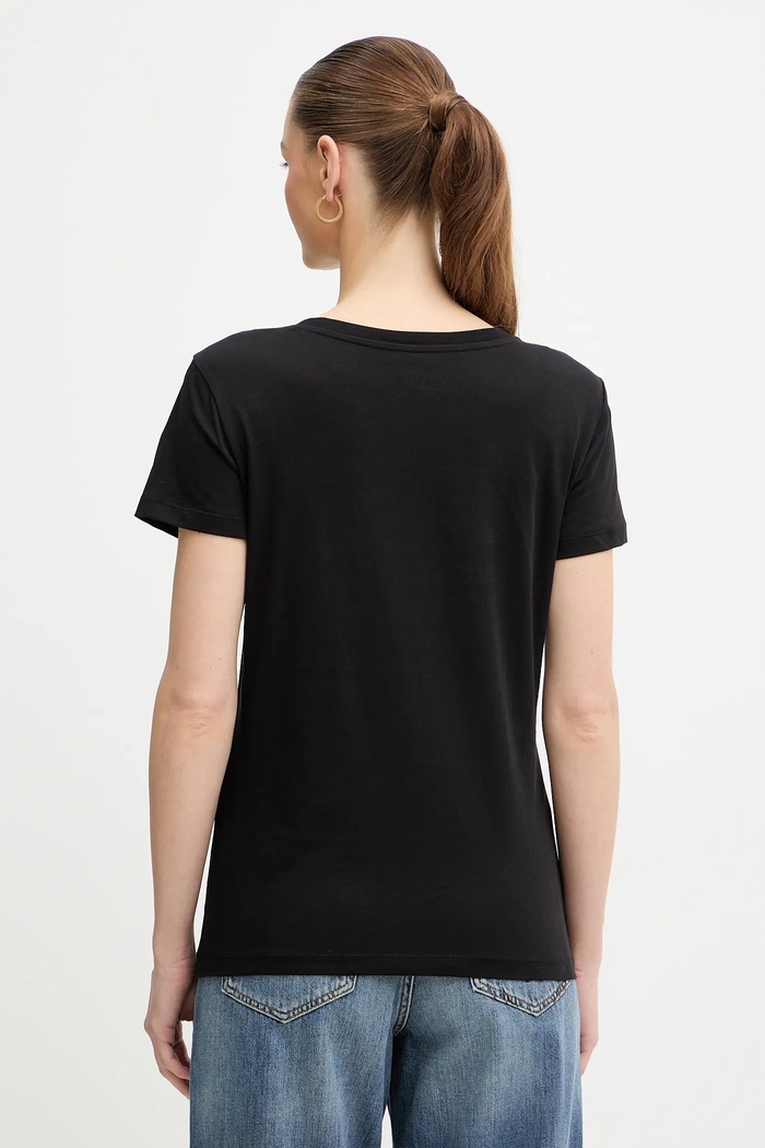 Oblečenie Bavlnené tričko Armani Exchange XW001386.AF10356 čierna