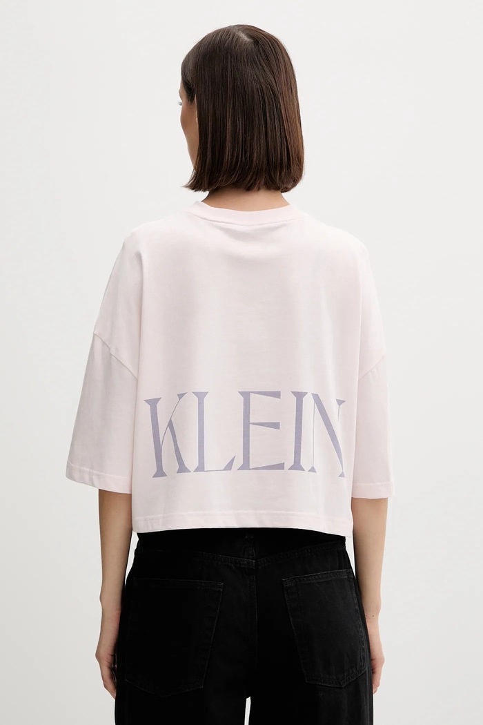 Oblečení Bavlněné tričko Calvin Klein Jeans LV047D206G růžová