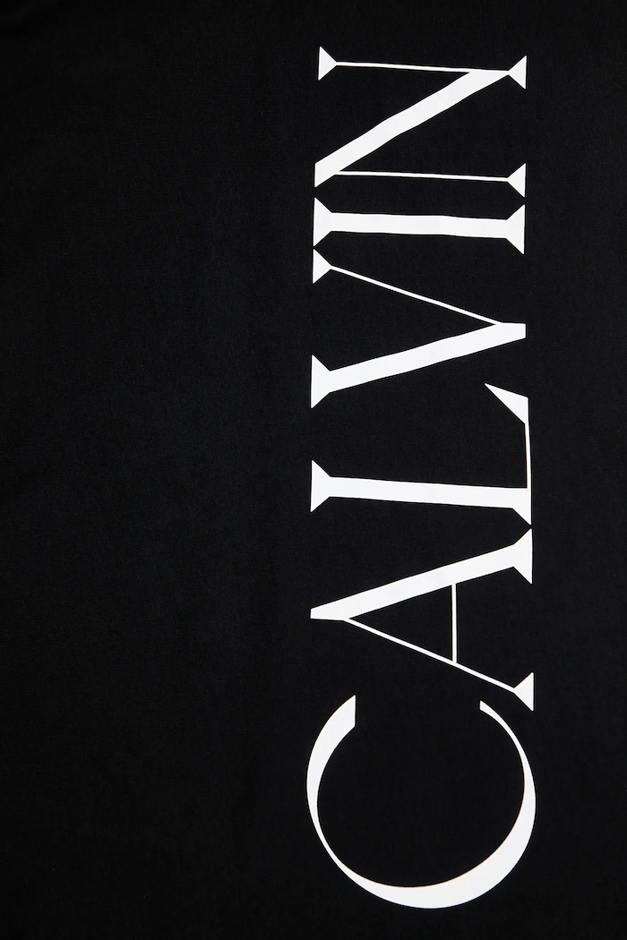 Памучна тениска Calvin Klein Jeans LV047D206G черен