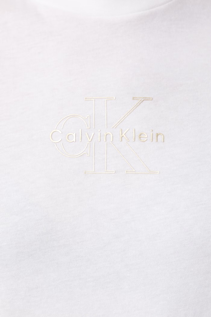 T-shirt damski bawełniany Calvin Klein Jeans LV047D873G biały