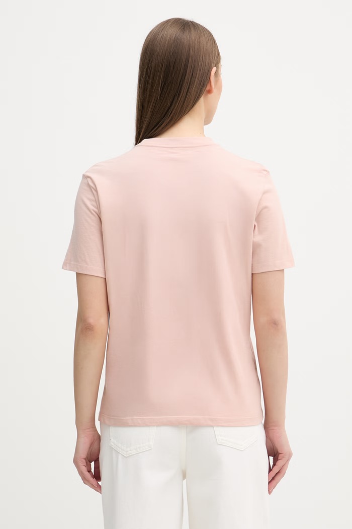 Odzież Calvin Klein Jeans T-shirt damski bawełniany LV047D873G różowy