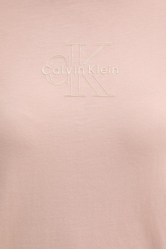 Calvin Klein Jeans T-shirt damski bawełniany LV047D873G różowy