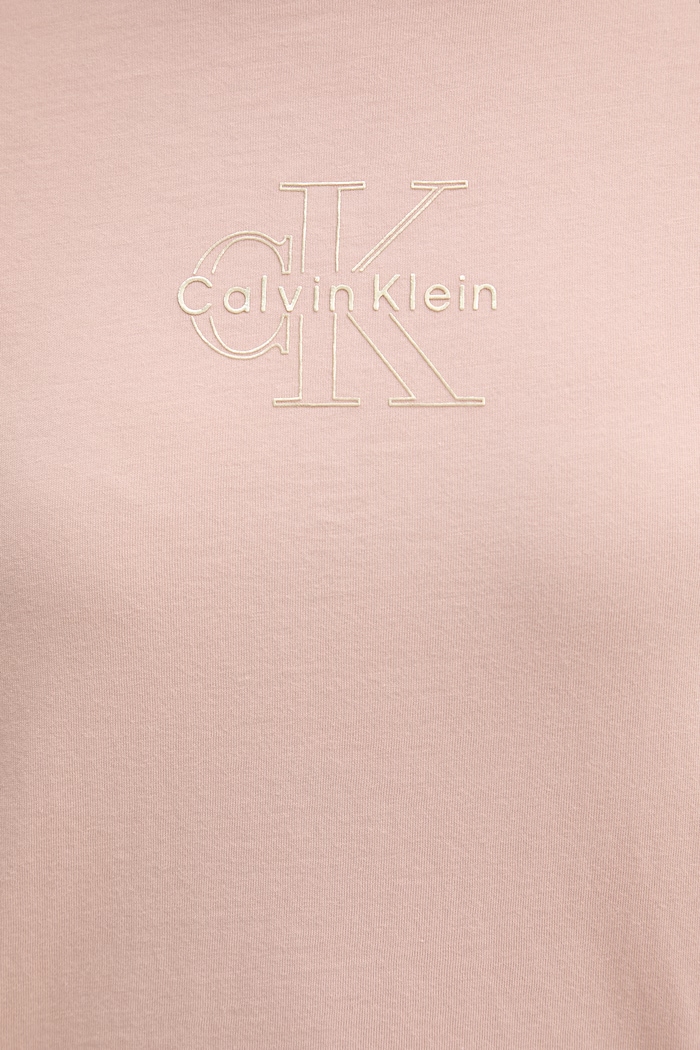 Calvin Klein Jeans T-shirt damski bawełniany LV047D873G różowy